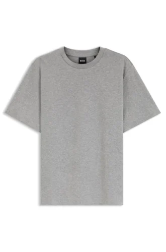 T-Shirt in lockerer Passform aus merzerisierter Baumwolle