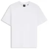 T-Shirt in lockerer Passform aus merzerisierter Baumwolle