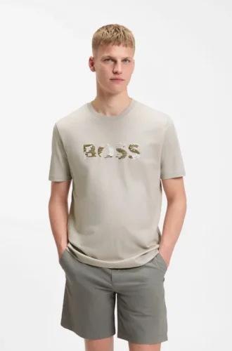 T-Shirt in Regular-Fit aus Baumwolljersey