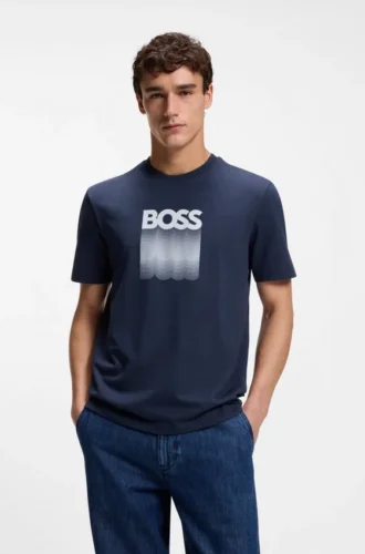 T-Shirt in Regular-Fit aus Baumwolljersey