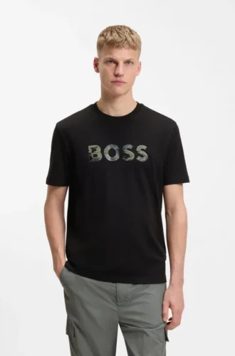 T-Shirt in Regular-Fit aus Baumwolljersey