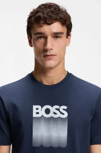 T-Shirt in Regular-Fit aus Baumwolljersey