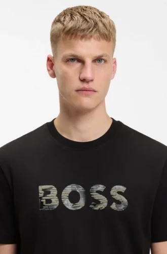 T-Shirt in Regular-Fit aus Baumwolljersey