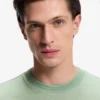 T-Shirt in Regular-Fit aus einer merzerisierten Baumwollmischung