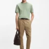T-Shirt in Regular-Fit aus einer merzerisierten Baumwollmischung