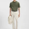 T-Shirt in Regular-Fit aus merzerisiertem Stretchstoff T-Shirt in Regular-Fit aus merzerisiertem Stretchstoff