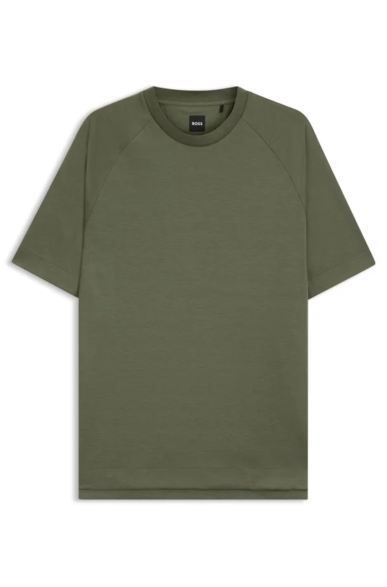 T-Shirt in Regular-Fit aus merzerisiertem Stretchstoff T-Shirt in Regular-Fit aus merzerisiertem Stretchstoff