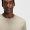 T-Shirt in Regular-Fit aus merzerisierter Baumwolle und Seide