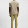 T-Shirt in Regular-Fit aus merzerisierter Baumwolle und Seide
