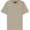 T-Shirt in Regular-Fit aus merzerisierter Baumwolle und Seide