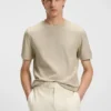 T-Shirt in Regular-Fit aus strukturierter Baumwolle T-Shirt in Regular-Fit aus strukturierter Baumwolle