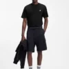 T-Shirt in Relaxed-Fit aus Interlock-Baumwolle mit Stickerei an den Schultern T-Shirt in Relaxed-Fit aus Interlock-Baumwolle mit Stickerei an den Schultern