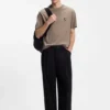 T-Shirt in Relaxed-Fit aus Interlock-Baumwolle mit Stickerei an den Schultern T-Shirt in Relaxed-Fit aus Interlock-Baumwolle mit Stickerei an den Schultern
