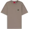 T-Shirt in Relaxed-Fit aus Interlock-Baumwolle mit Stickerei an den Schultern T-Shirt in Relaxed-Fit aus Interlock-Baumwolle mit Stickerei an den Schultern