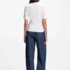 T-Shirt in Slim-Fit-Passform aus Baumwolle, Modal und Seide