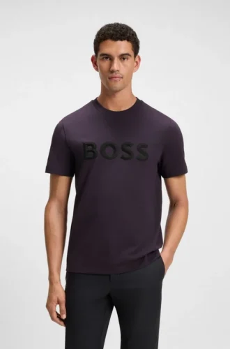 T-Shirt mit 3D-Logo aus Baumwolljersey