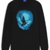 T-Shirt mit Adler-Motiv aus Baumwolljersey