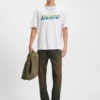 T-Shirt mit Aufdruck aus Baumwollfrottee