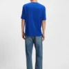 T-Shirt mit Aufdruck aus Baumwollfrottee