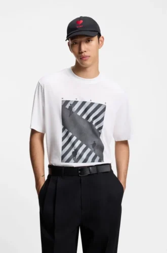 T-Shirt mit Aufdruck aus Baumwolljersey