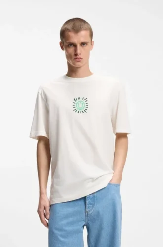 T-Shirt mit Aufdruck aus Baumwolljersey