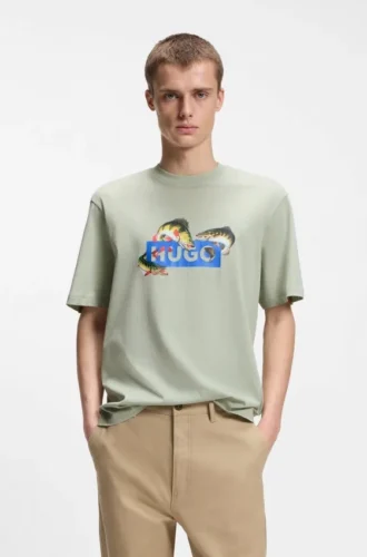 T-Shirt mit Aufdruck aus Baumwolljersey
