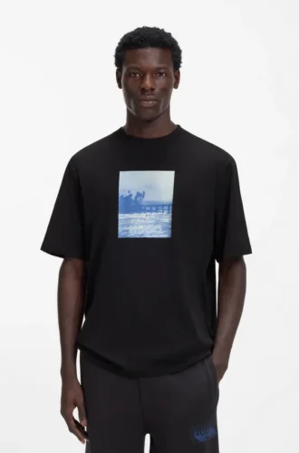 T-Shirt mit Aufdruck aus Baumwolljersey
