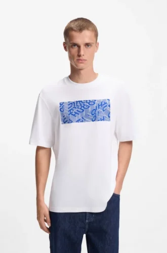 T-Shirt mit Aufdruck aus Baumwolljersey