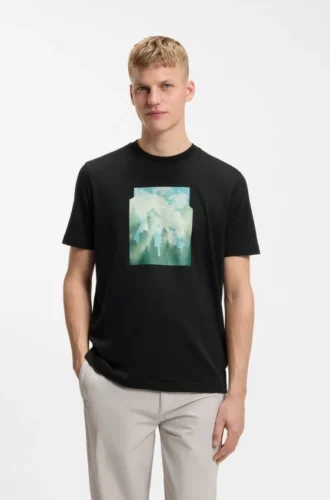 T-Shirt mit Aufdruck aus Baumwolljersey