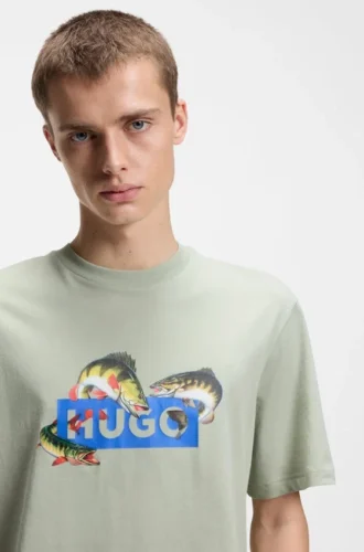 T-Shirt mit Aufdruck aus Baumwolljersey