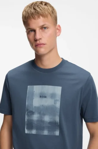 T-Shirt mit Aufdruck aus Baumwolljersey