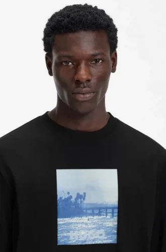 T-Shirt mit Aufdruck aus Baumwolljersey
