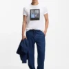 T-Shirt mit Aufdruck aus Baumwolljersey