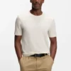 T-Shirt mit Bubble-Jacquard-Struktur aus einer Baumwollmischung T-Shirt mit Bubble-Jacquard-Struktur aus einer Baumwollmischung