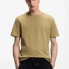 T-Shirt mit Bubble-Jacquard-Struktur aus einer Baumwollmischung T-Shirt mit Bubble-Jacquard-Struktur aus einer Baumwollmischung