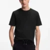 T-Shirt mit Bubble-Jacquard-Struktur aus einer Baumwollmischung T-Shirt mit Bubble-Jacquard-Struktur aus einer Baumwollmischung
