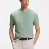 T-Shirt mit Bubble-Jacquard-Struktur aus einer Baumwollmischung T-Shirt mit Bubble-Jacquard-Struktur aus einer Baumwollmischung