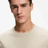 T-Shirt mit Bubble-Jacquard-Struktur aus einer Baumwollmischung T-Shirt mit Bubble-Jacquard-Struktur aus einer Baumwollmischung