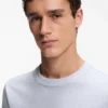T-Shirt mit Bubble-Jacquard-Struktur aus einer Baumwollmischung T-Shirt mit Bubble-Jacquard-Struktur aus einer Baumwollmischung