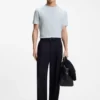 T-Shirt mit Bubble-Jacquard-Struktur aus einer Baumwollmischung T-Shirt mit Bubble-Jacquard-Struktur aus einer Baumwollmischung