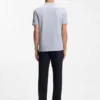 T-Shirt mit Bubble-Jacquard-Struktur aus einer Baumwollmischung T-Shirt mit Bubble-Jacquard-Struktur aus einer Baumwollmischung