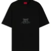 T-Shirt mit College-Motiven aus Baumwolljersey
