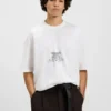 T-Shirt mit College-Motiven aus Baumwolljersey