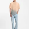 T-Shirt mit Dip-Dye-Logo aus Baumwolljersey T-Shirt mit Dip-Dye-Logo aus Baumwolljersey