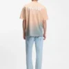 T-Shirt mit Dip-Dye-Logo aus Baumwolljersey T-Shirt mit Dip-Dye-Logo aus Baumwolljersey