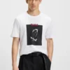 T-Shirt mit Dobermann-Print aus Baumwolljersey