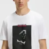 T-Shirt mit Dobermann-Print aus Baumwolljersey