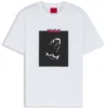 T-Shirt mit Dobermann-Print aus Baumwolljersey