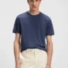 T-Shirt mit doppeltem Kragen aus Baumwolle und Seide T-Shirt mit doppeltem Kragen aus Baumwolle und Seide