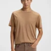 T-Shirt mit doppeltem Kragen aus Baumwolle und Seide T-Shirt mit doppeltem Kragen aus Baumwolle und Seide